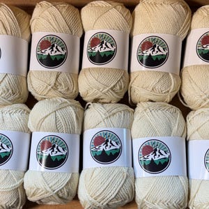 DK weight yarn. 10 pack bundle. 1200 yards. Merino Wool Tussah Silk. Bonecreek