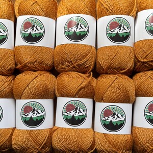 DK weight yarn. 10 pack bundle. 1200 yards. Merino Wool Tussah Silk. Amberwood