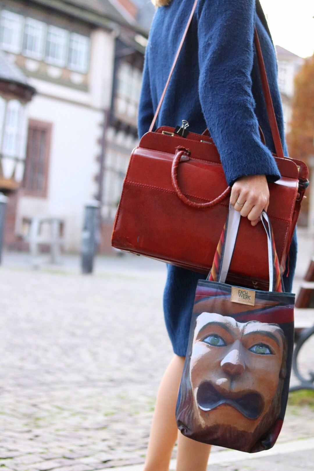 Halftimbered Bag Carrying Bag Handbag Neidkopf Etsy