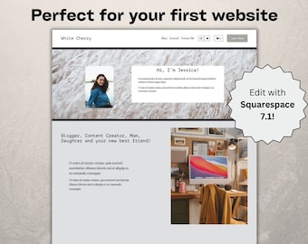 Website Template for Squarespace - Squarespace Template, Squarespace 7.1, Coach Website, Blogger, eCommerce Shop, Modern Business Website