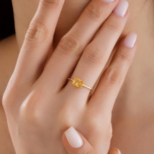 Tesoro 14k gold citrine ring cheap