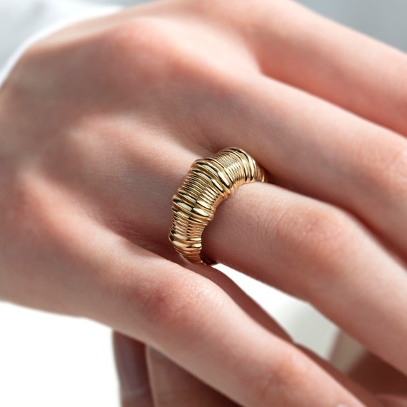 Ring 14k Gold Womens Gold Thumb Ring 14k Gold Thumb Ring, Gold