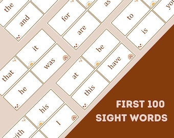 Fry First 100 Sight Words