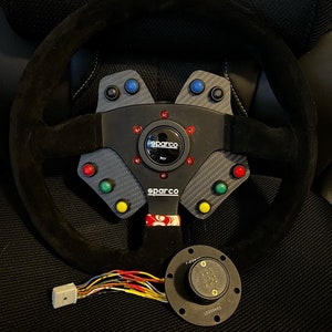 Custom Steering Wheel Button Panel and Hub Files - 3D Printable Parts