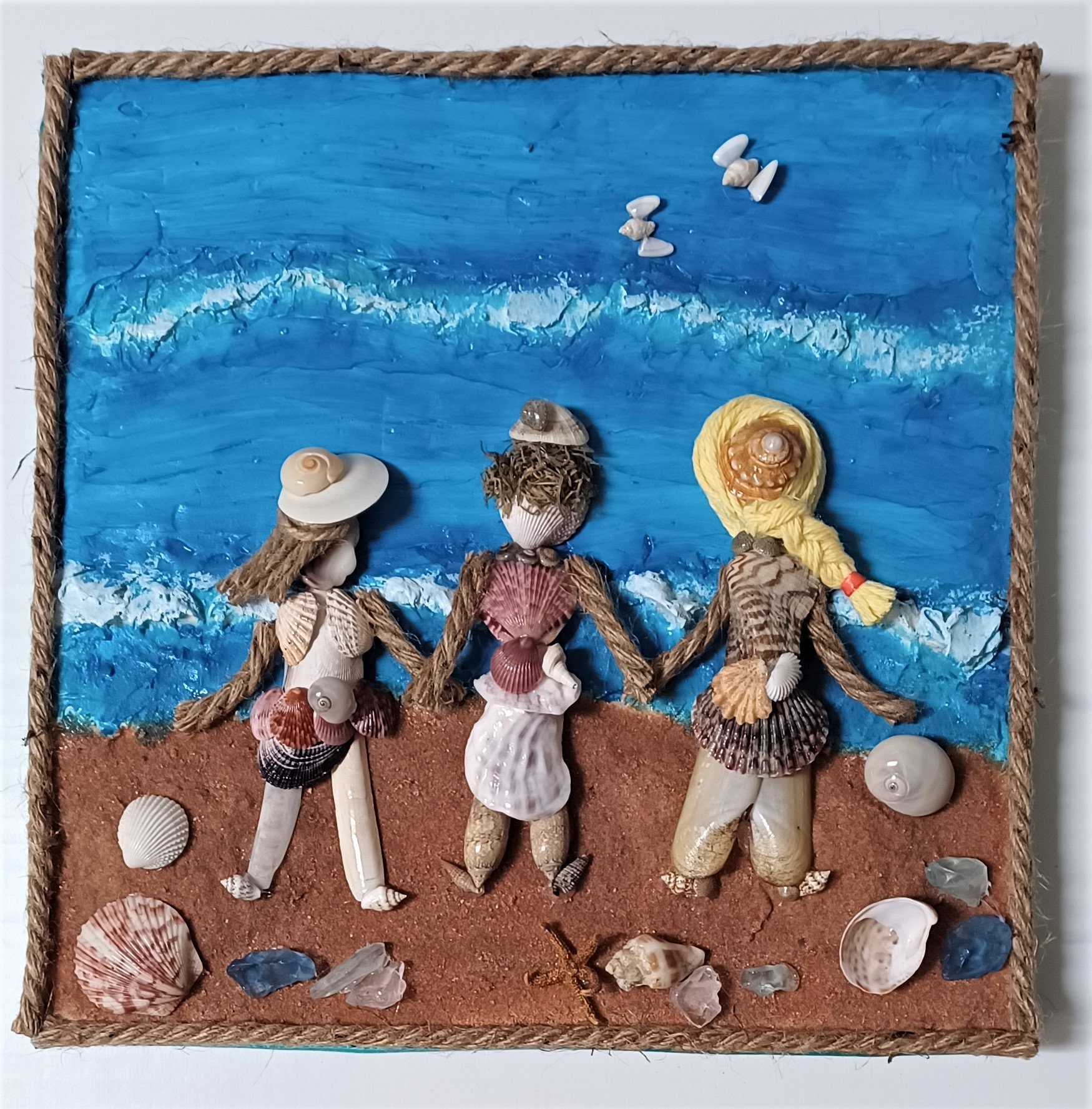 Sea Shell People Art Etsy