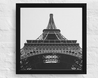 The landmark Eiffel Tower in Paris Framed canvas