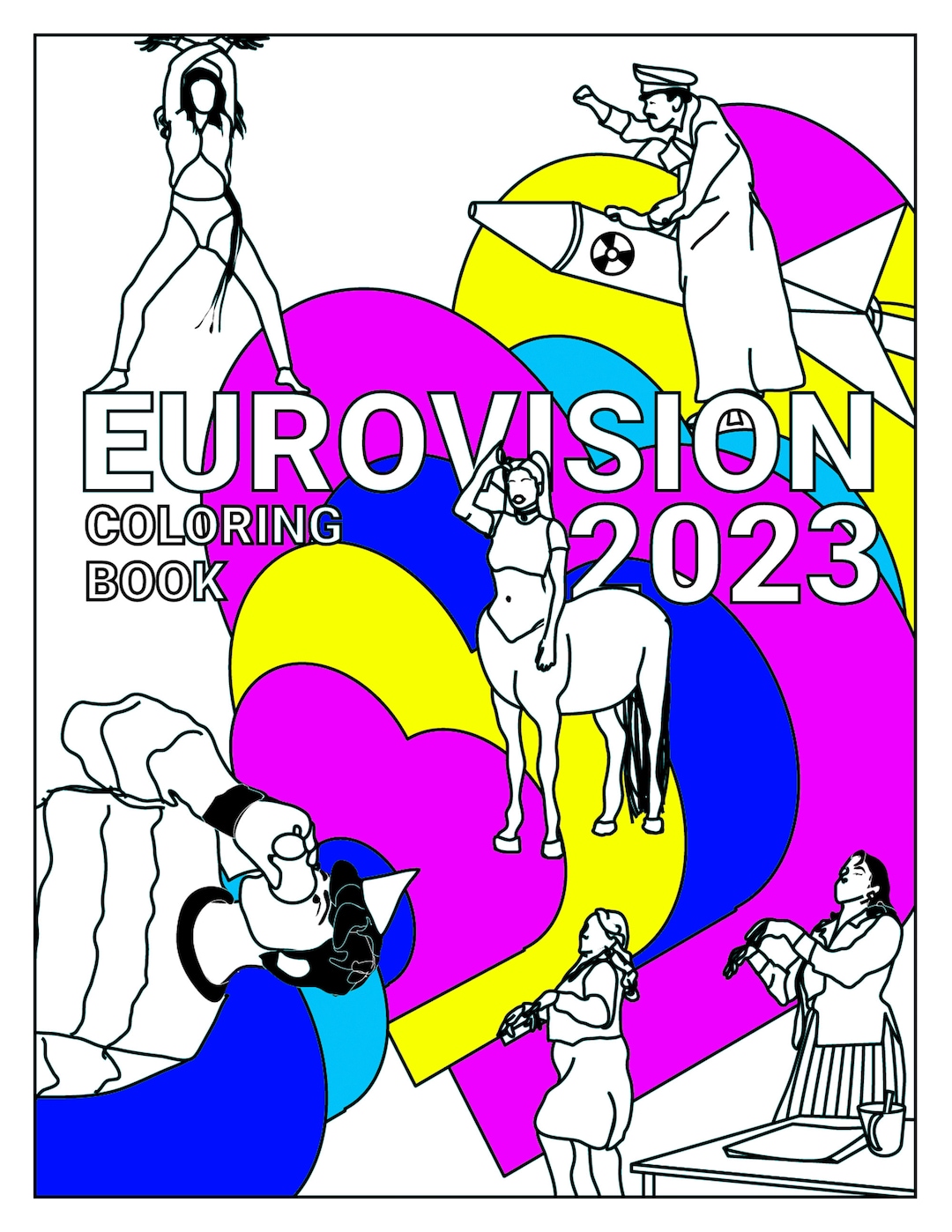 Eurovision 2023 Coloring Book - Etsy Australia