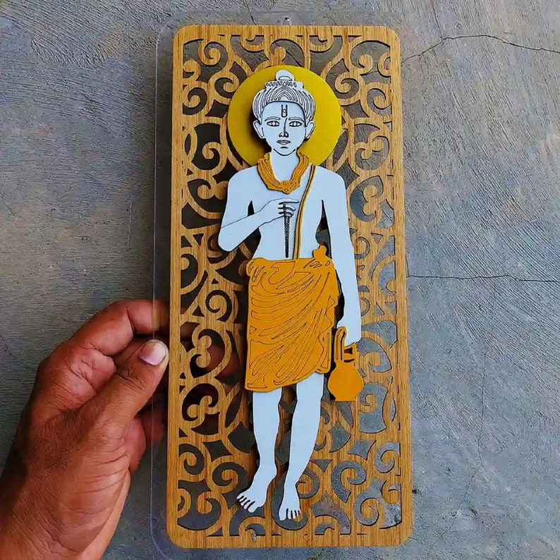 Mkwallart Nilkanth Varni table Top Art Etsy