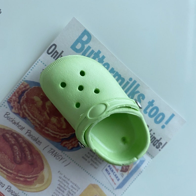 Mini aimants pour réfrigérateur chaussures Crocs, aimant de réfrigérateur mignon, décoration créative pour réfrigérateur, décoration de cuisine amusante, cadeaux pour les amateurs de chaussures Crocs Green
