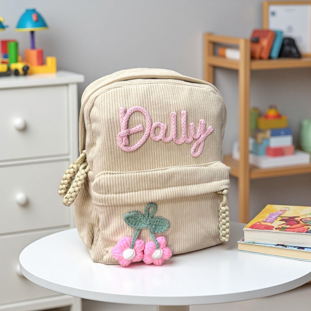 Personalized Corduroy Toddler Backpack • Custom Kids Back to School ...