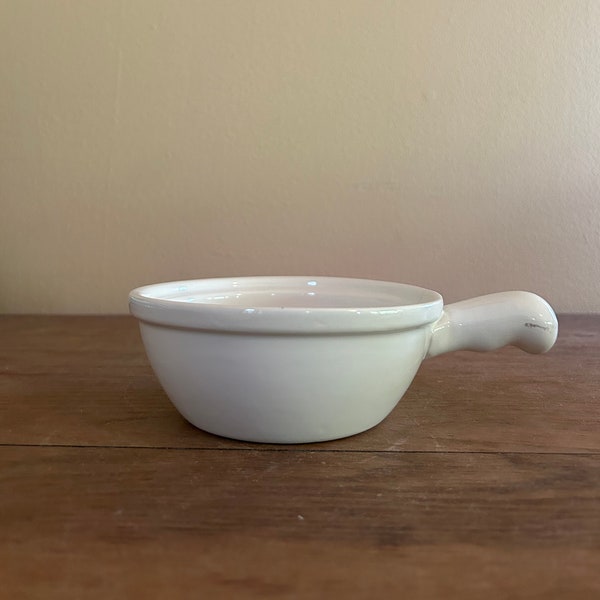 Chefware White Soup Bowl with Handle