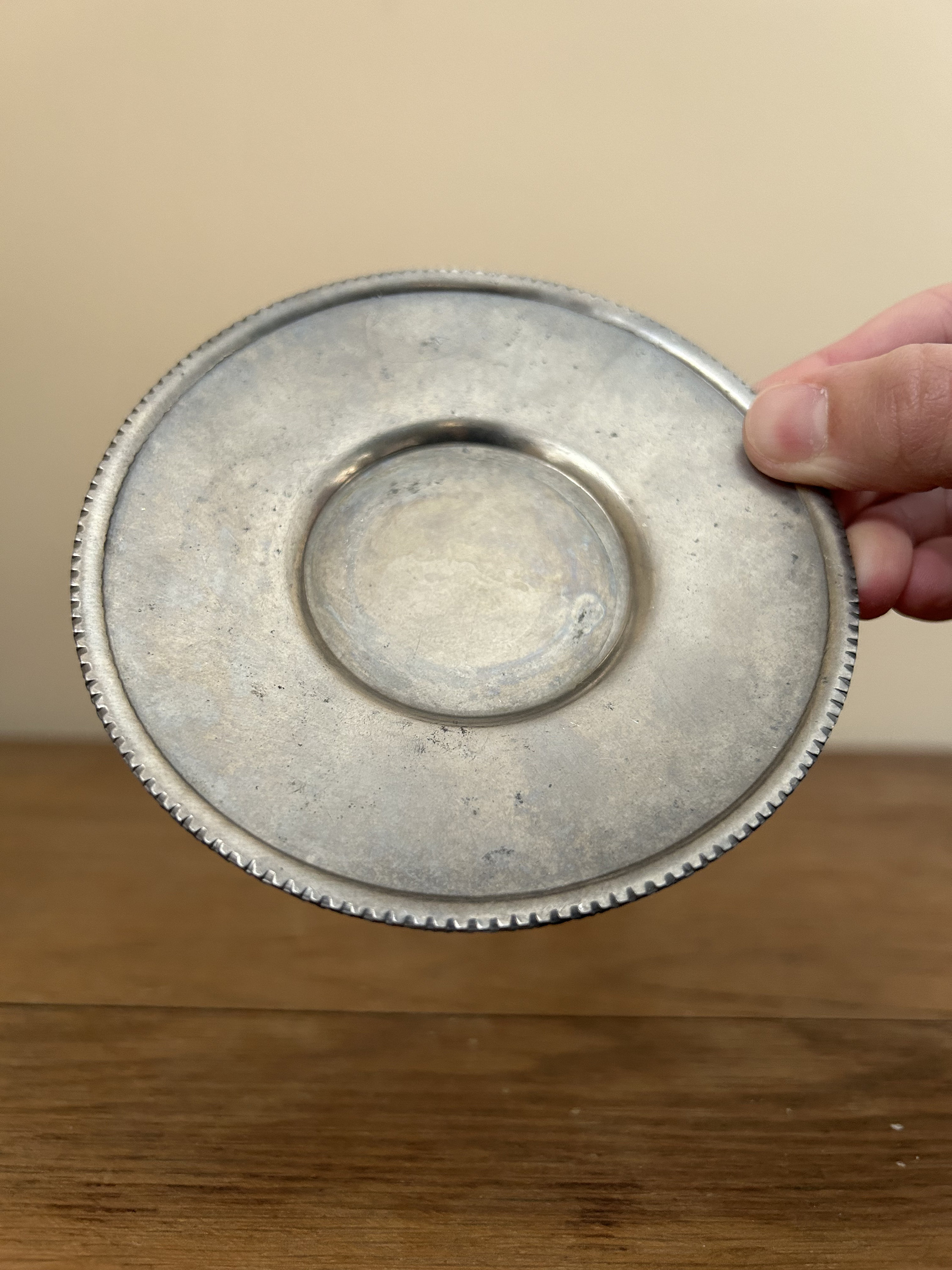 Small Vintage Goebel Pewter Tea Cup & Saucer, Germany Etsy