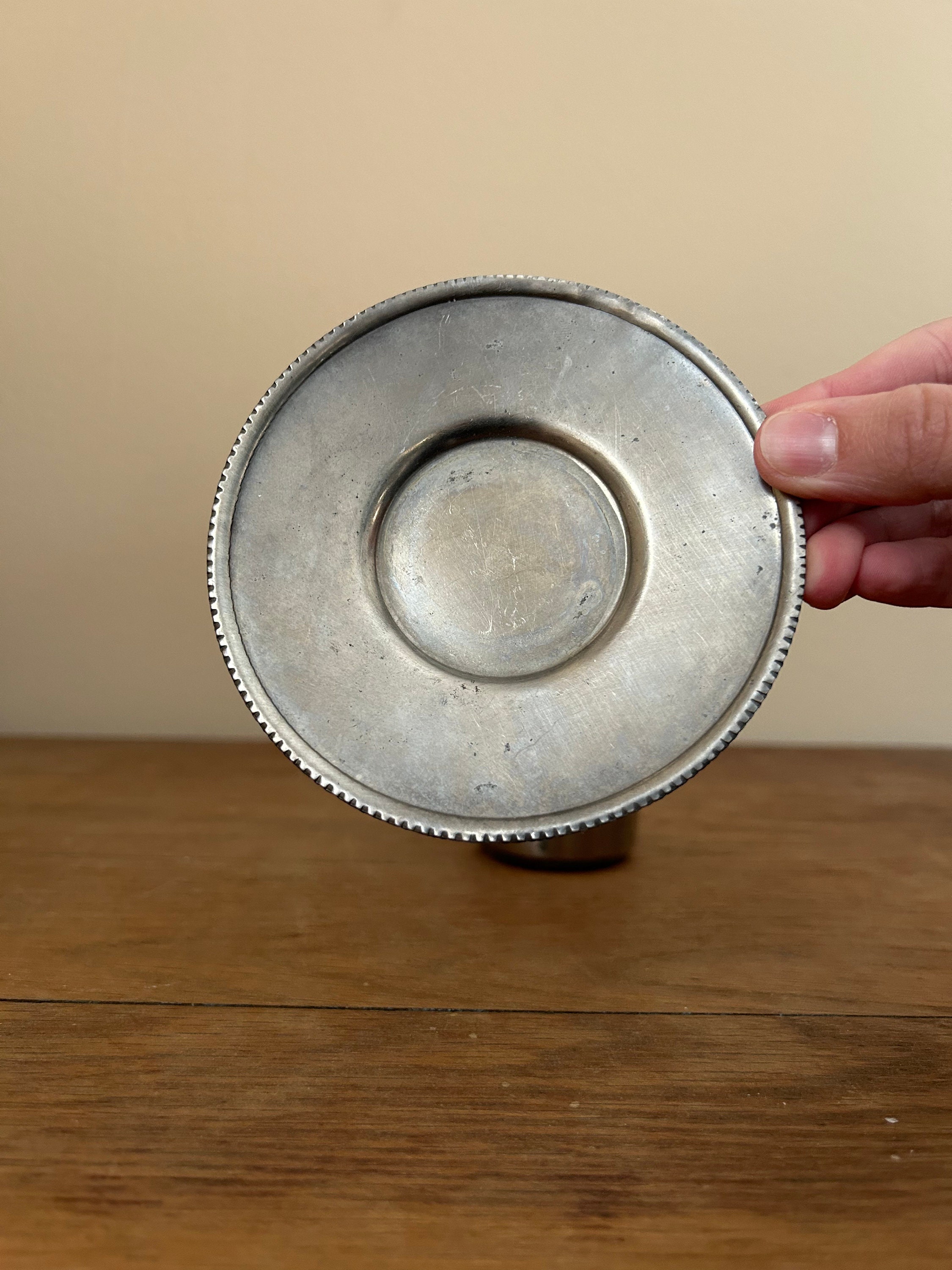 Small Vintage Goebel Pewter Tea Cup & Saucer, Germany Etsy