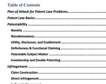 Patent Law Outline Law School Outline Patent Law Notes Law School Notes Intellectual Property Law Patent Law Case Law Patent Bar