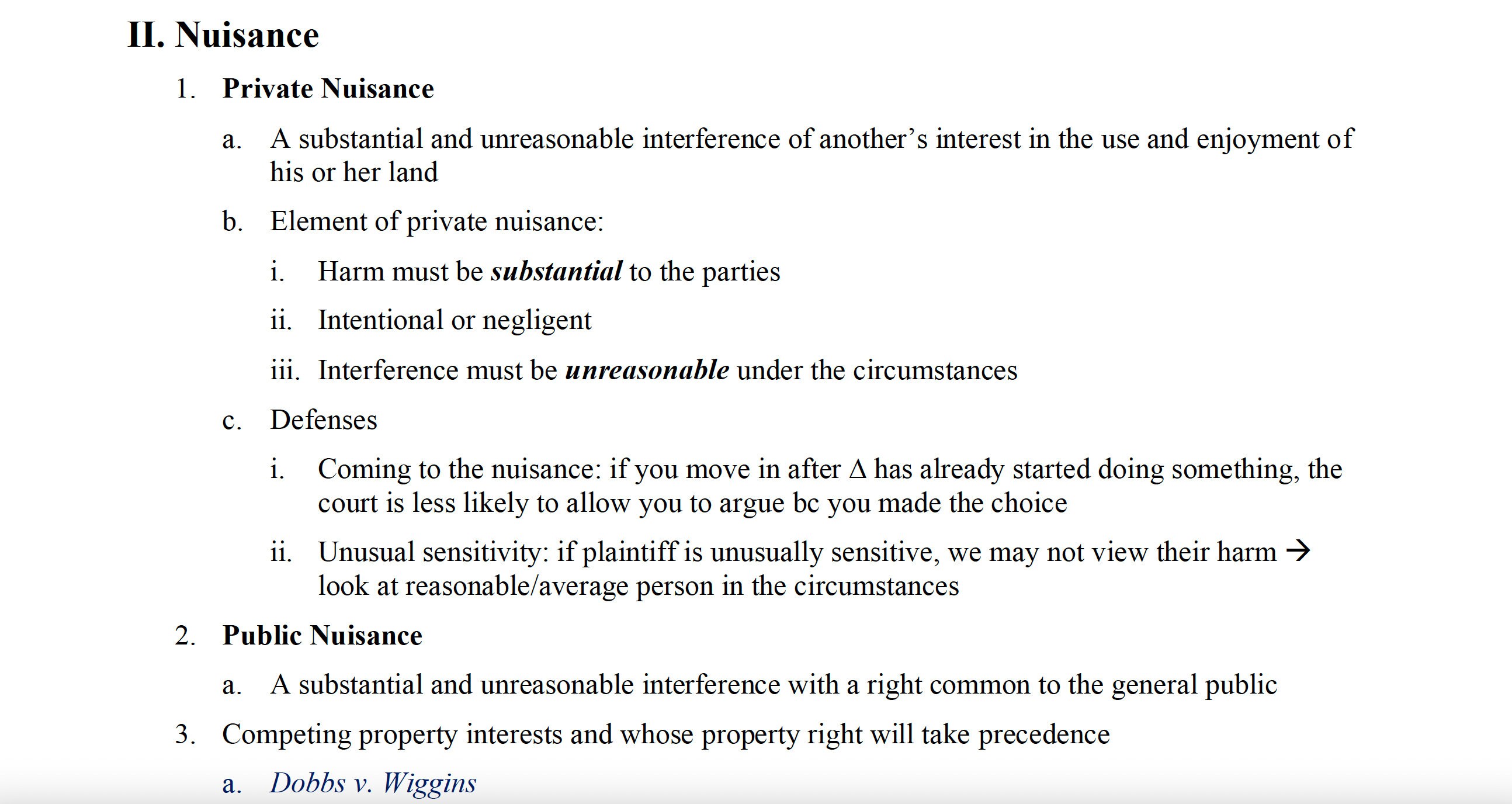 Property Law Outline | 1L Law School Notes | Law School Outline ...