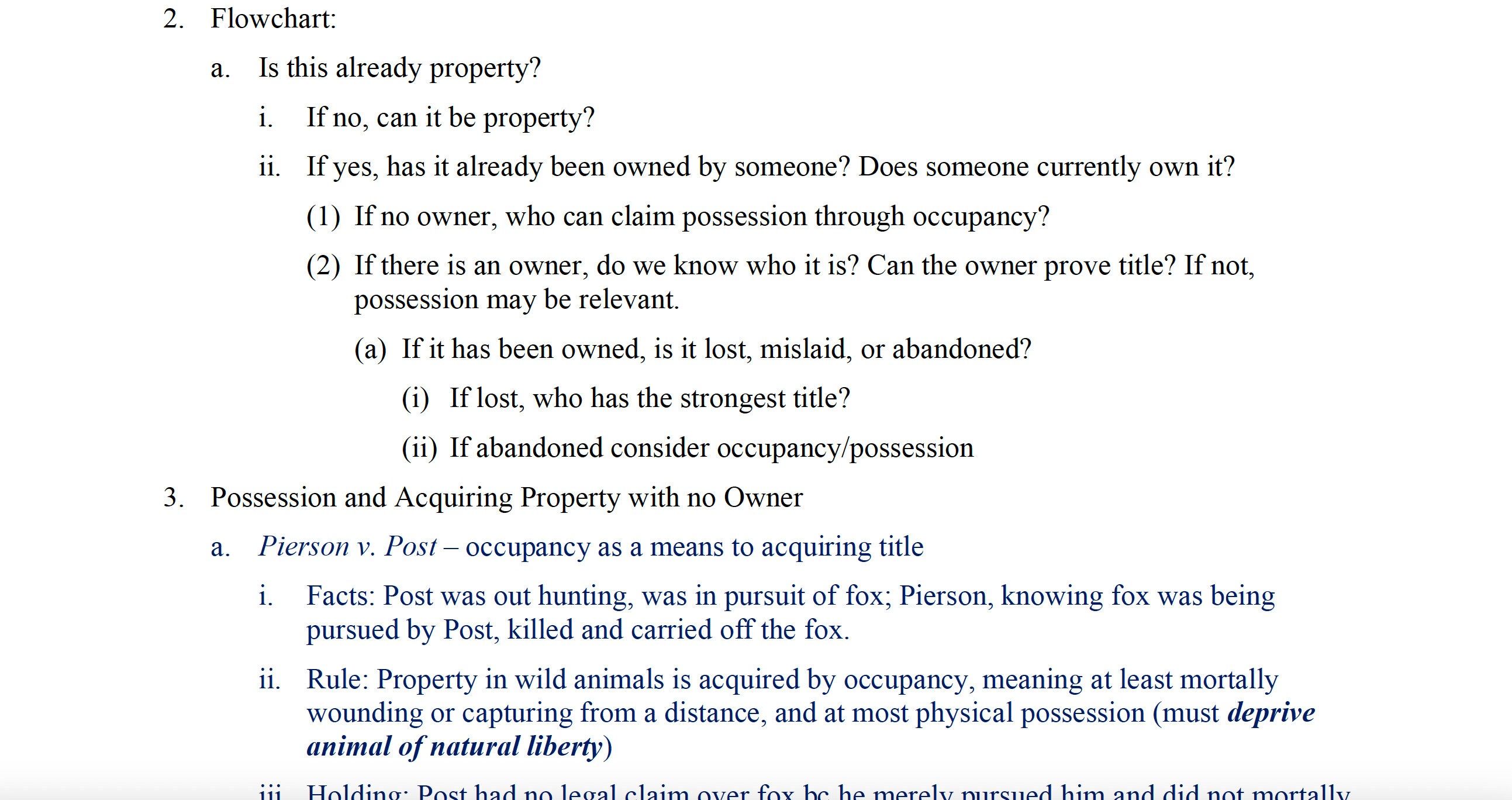 Property Law Outline | 1L Law School Notes | Law School Outline ...