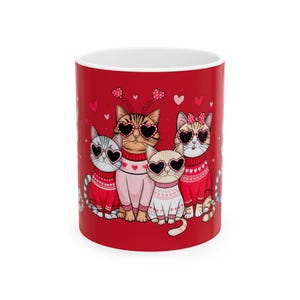 Princess Grace  Cute Cat Lovers Mug  Ceramic Coffee Cup for Valentine&#39;s Day & Cat Enthusiasts