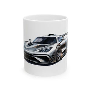 Princess Grace  Racing Car Ceramic Mug   Perfect Gift for Car Enthusiasts