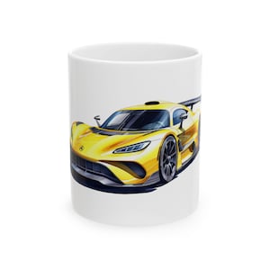 Princess Grace  Racing Car Ceramic Mug  Perfect Gift for Auto Enthusiasts
