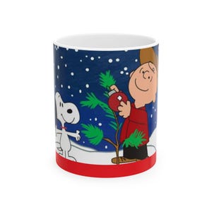 Princess Grace Whimsical Charlie Brown Christmas Ceramic Mug