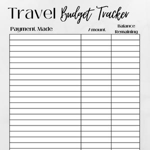 Travel Budget Binder Bundle – Designs by Kountz