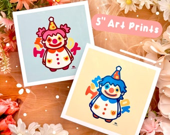Soy una impresión de arte de payaso - impresión de arte de payaso lindo - impresión de arte de payaso divertido - impresión de arte de 5 pulgadas