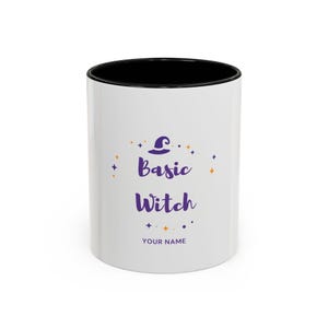 Basic Witch Name Personalized Mug | Accent Coffee Mug