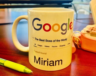 Tazza personalizzata Boss: citazione personalizzata, regalo per l'ufficio