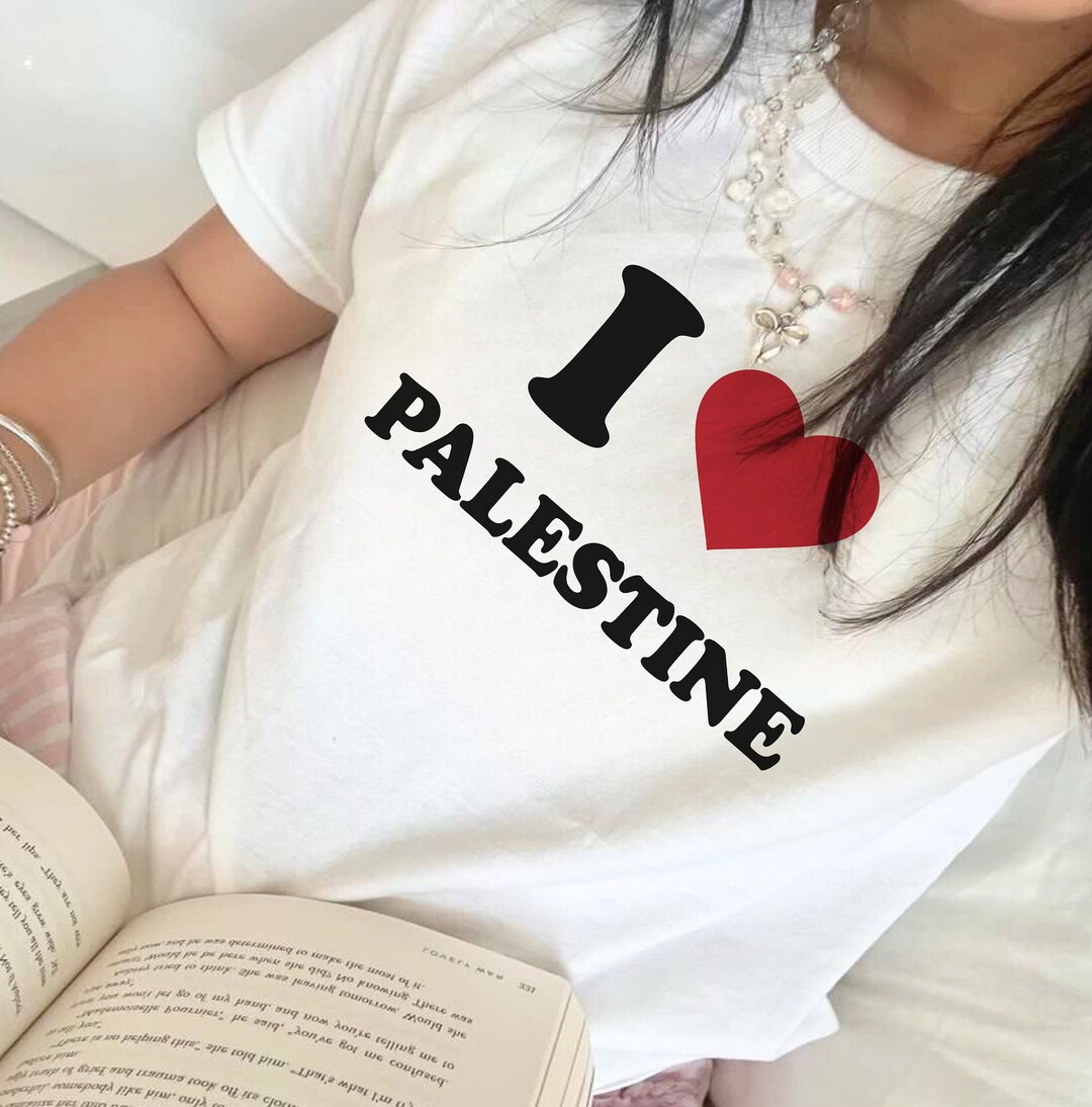 Men's T-Shirt Balloon Girl Palestine Inspired by Banksy