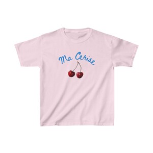 Vintage pink cherry baby tee 🍒 main image 0