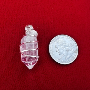 Clear Quartz Crystal Pendant - Raw Quartz Crystal Pendant - Healing Quartz Crystal Jewelry