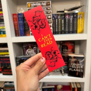 I Can’t Even Read Funny Bookish Fairy Parody Bookmark