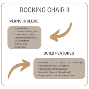Modern Rocking Chair DIY Plans, Rocker Cutout, Woodworking Projects ...