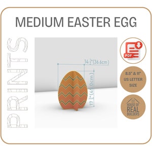 Impresiones de bricolaje de huevos de Pascua en 3D, decoración del hogar para Pascua, calco, plantillas imprimibles, archivo de corte a mano, proyecto de carpintería, recorte de cartón, PDF
