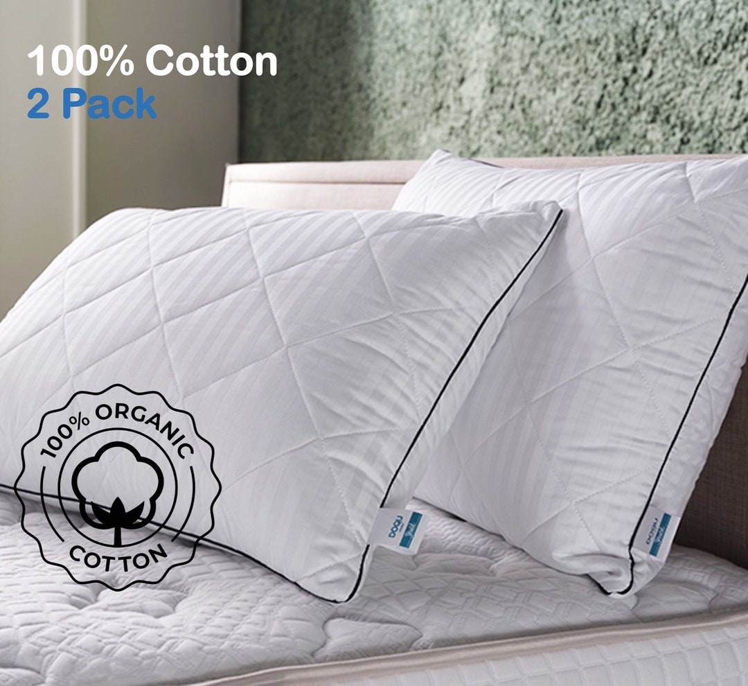 Silky Satin Pillow Covers Queen Size Set of 2 100 Cotton Etsy