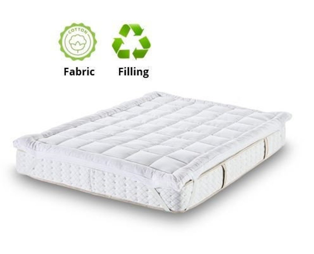 Cotton Mattress Topper Queen Full King Twin Recycled Down Etsy