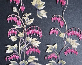 BLEEDING HEARTS  By Carnation Crafts ideal cardmaking scrapbooking junk journaling toppers etc.