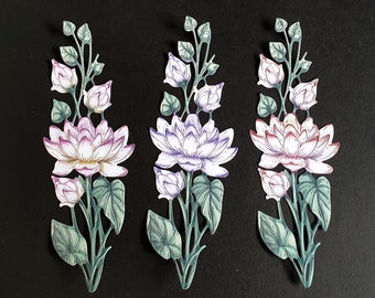 WATER LILY die cuts by Carnation Crafts