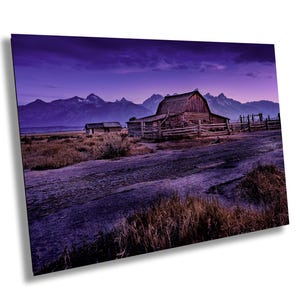 Moulton Barn Pre Dawn Landschaftsfotografie Wand und Wohnkultur. Berühmte Barn Teton National Park Reisekunst. Scheune Druck/Acryl/Leinwand/Metall