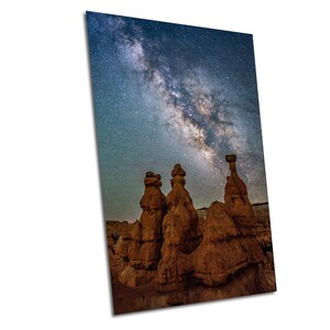 Three Wisemen Thor's Hammer Bryce Canyon Utah Starlight Sky Photography-Navajo Trail Hike-Ancient Rock Spires-Bryce Canyon Hoodoos Wall Art.