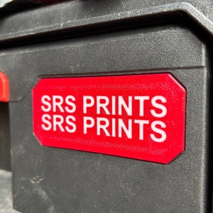 Milwaukee Packout Drawer 2&3 Custom Text Plack Badge Labels TWO LINE TEXT