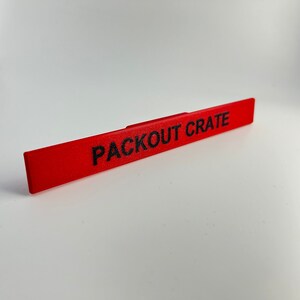 CRATE Custom Tray Labels for Milwaukee Packout Personalise Text - Etsy - Custom Labeling For Pet Crates And Storage