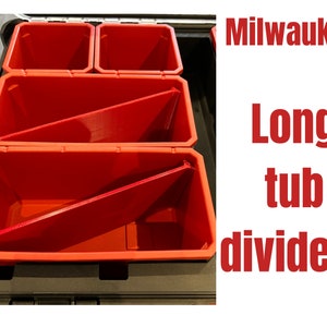 Milwaukee Packout Organiser Dividers For LONG Tubs Bins