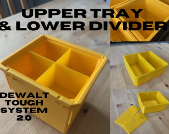 DEWALT Tough System 2.0 Upper tray with dividers and lower divider SMALL POTS