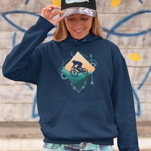 Mountain Bike Biker Pullover Sweatshirt | MTB Cycling Hoodie