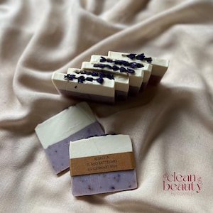 Bomboniera di sapone alla lavanda per matrimonio - Bomboniera di sapone naturale fatta a mano - Sapone profumato floreale - Addio al nubilato/battesimo/compleanno/baby shower - Bomboniera personalizzata