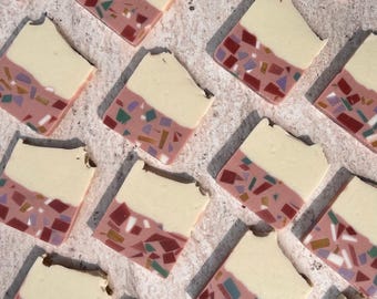 Colorful Mosaic Soap Favors • Personalized Baby Gift • Handmade for Baptism & Baby Shower • Bridal Shower • Custom Mosaic Bar