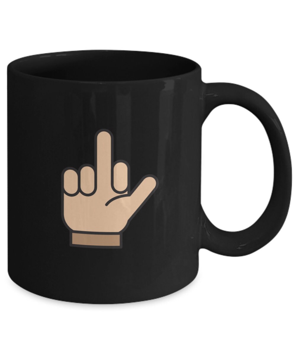 Have A Nice Day Middle Finger Mug In Black 11oz Ceramic Etsy 3463