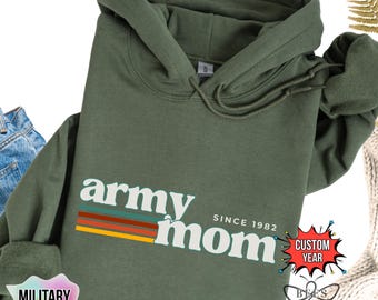 Vintage Army Mom Hoodie, Army Mom sweatshirt, USA Army Mom Gift, Military Mom Shirt, Soldier Mom T-Shirt, Proud Army Mom Shirt, Deployment