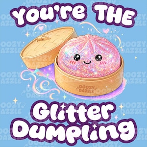 SET MED 2 Glitter Dumpling Squishy, Trendande PNG Bundle-skjortadesign för barn, Pastellregnbåge-sublimering